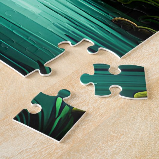 Mooie waterval in het Oerwoud Legpuzzel (Zijkant)