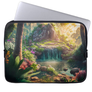 Mooie waterval laptop sleeve