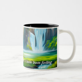 Mooie waterval mantra koffie mok