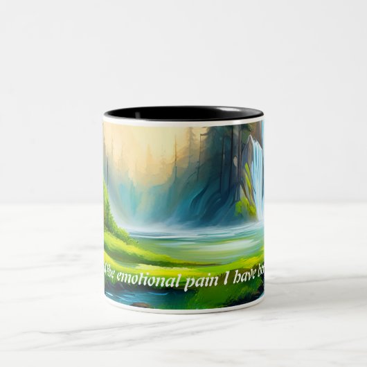 Mooie waterval mantra koffie mok (Center)