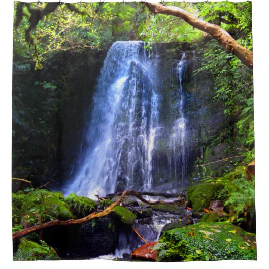 MOOIE waterval Natuur Scène Douchegordijn (Voorkant)