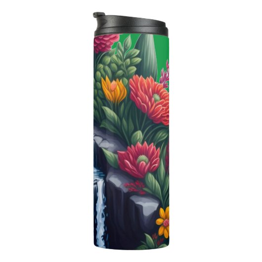 Mooie waterval thermosbeker (Geroteerd rechts)