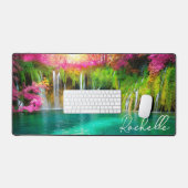 Mooie watervallen bureaumat (Keyboard & Muis)