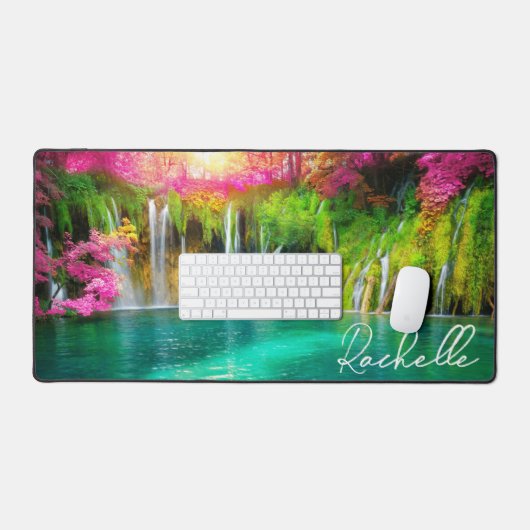 Mooie watervallen bureaumat (Keyboard & Muis)