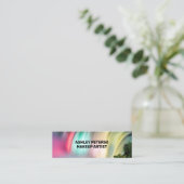 Mooie watervallen met florescent mini visitekaartje (Staand voorkant)