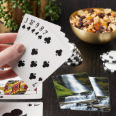 Mooie watervalstromen pokerkaarten (Insitu)