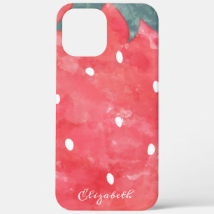 Mooie Waterverf Aardbei Case-Mate iPhone Case