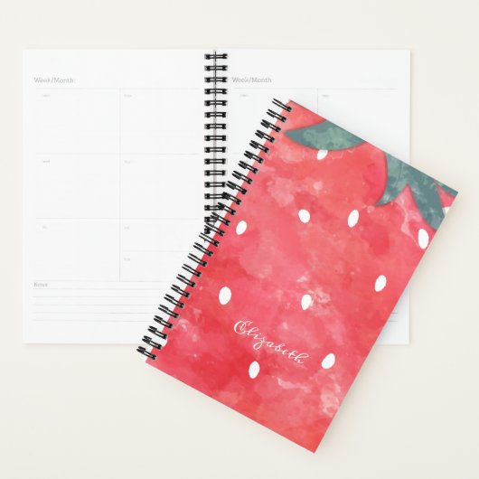 Mooie Waterverf Aardbei Planner (Display)