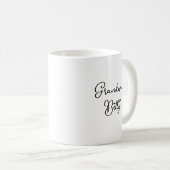 Mooie Waterverf Amazon Parrot gepersonaliseerd Koffiemok (Voorkant rechts)