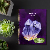 Mooie Waterverf Amethyst Beryl Green Paars Planner