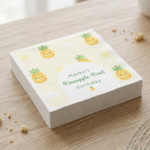 Mooie Waterverf Ananas 1e Verjaardag 