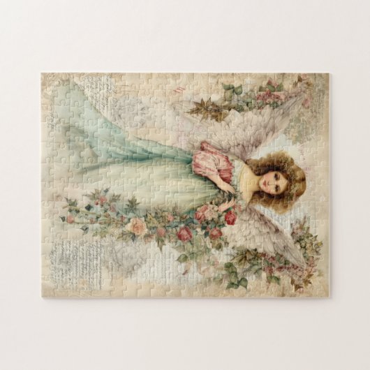 Mooie Waterverf Angel Legpuzzel (Horizontaal)