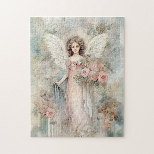 Mooie Waterverf Angel Legpuzzel (Verticaal)