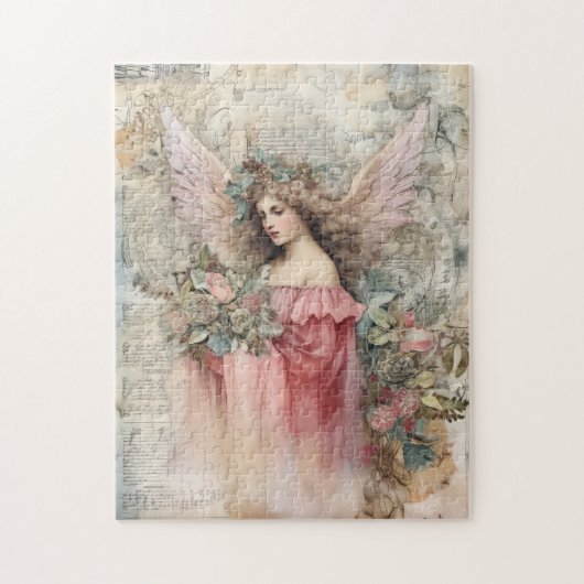 Mooie Waterverf Angel Legpuzzel (Verticaal)