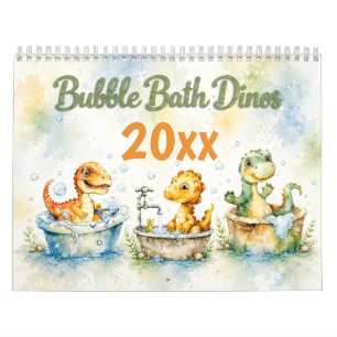 Mooie waterverf baby dinosauriërs muurkalender  kalender