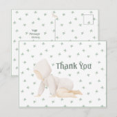 Mooie waterverf baby eenvoudige bedankkaart briefkaart (Voorkant / Achterkant)