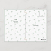 Mooie waterverf baby eenvoudige dank je postkaart (Achterkant)