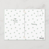 Mooie Waterverf Baby Eenvoudige Dank U Postkaart (Achterkant)