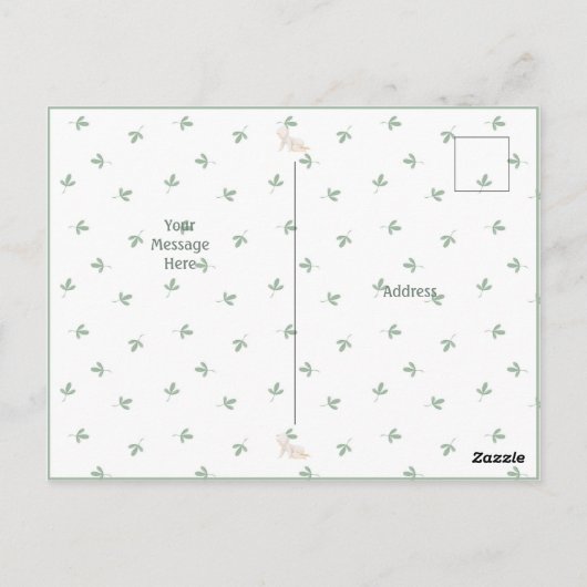 Mooie Waterverf Baby Eenvoudige Dank U Postkaart (Achterkant)