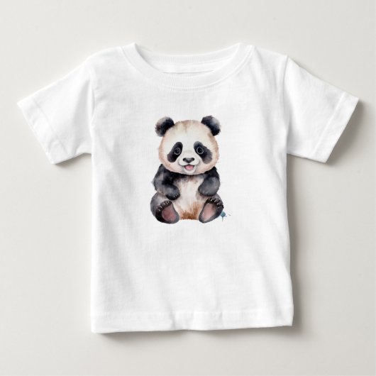 Mooie waterverf baby panda (Voorkant)