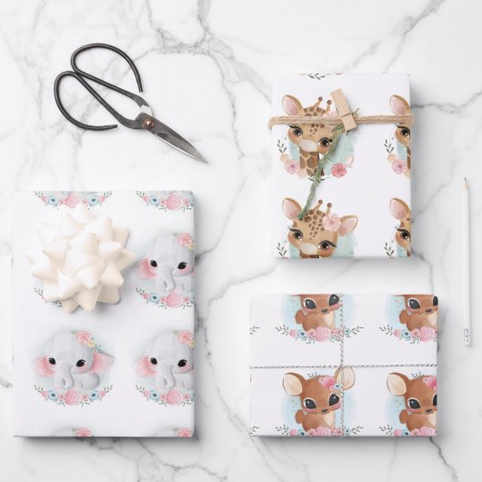 Mooie Waterverf baby zonder zeewier Inpakpapier Vel (Voorkant)