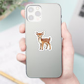 Mooie waterverf babyhert sticker (Telefoon)