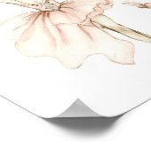 Mooie Waterverf Ballerina en Butterflies Poster (Hoek)