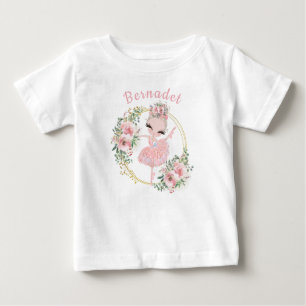 Mooie Waterverf Ballerina Fairy Baby T-Shirt
