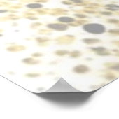 Mooie Waterverf ballerina vrouw in goud Poster (Hoek)