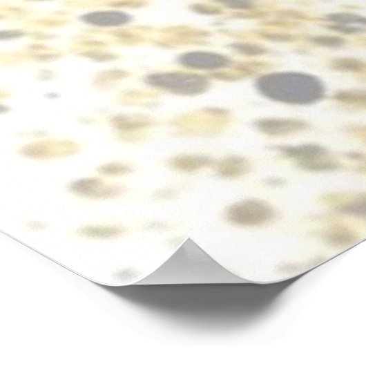 Mooie Waterverf ballerina vrouw in goud Poster (Hoek)