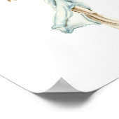 Mooie Waterverf Ballerina White, Ballet Poster (Hoek)