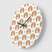 Mooie Waterverf Beagle Hond Wandklok (Hoek)