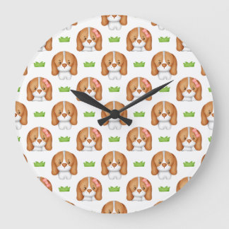 Mooie Waterverf Beagle Hond Wandklok