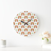 Mooie Waterverf Beagle Hond Wandklok (Huis)