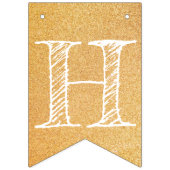 Mooie Waterverf Beer Happy Birthday Vlaggetjes (Tweede vlag)