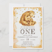 Mooie Waterverf Beer Verjaardag Kaart (Voorkant)