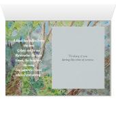 Mooie Waterverf behandelt sympathiekaart (Binenzijde Horizontaal (Onderkant))