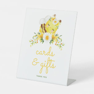 Mooie waterverf Bij Baby Shower Cadeaus en Kaarten Reclamebord Met Voetstuk