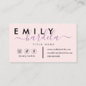 Mooie Waterverf Bird Professional Visitekaartje (Achterkant)