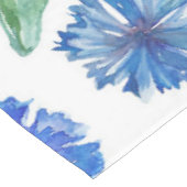 Mooie waterverf blauwe snijbloemen tafelkleed (Gekanteld)