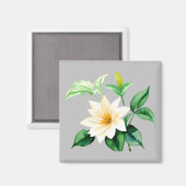 Mooie waterverf bloem magneet (Voorkant / Achterkant)