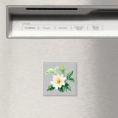 Mooie waterverf bloem magneet (Insitu (Vaatwasser))