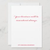 Mooie Waterverf bloemen bedankt Kaart (Achterkant)