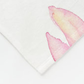 Mooie Waterverf Bloemen Blush Roze Fleece Deken (Hoek)