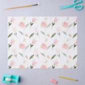 Mooie Waterverf Bloemen Blush Roze Tissuepapier (Craft)