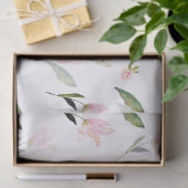 Mooie Waterverf Bloemen Blush Roze Tissuepapier (Geschenk)