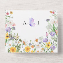 Mooie waterverf bloemen bruiloft