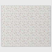 Mooie waterverf bloemen cadeaupapier (Vlak)