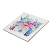 Mooie Waterverf bloemen keramische Tegel Tegeltje (Zijkant)