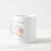 Mooie Waterverf bloemen moeder van de Groom Koffiemok (Voorkant links)